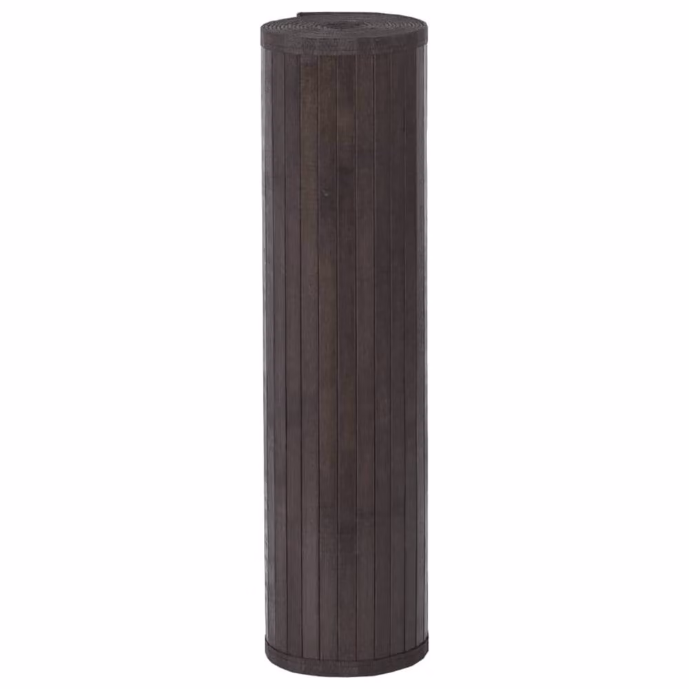 Berkfield Home Rectangular Bamboo Rug in Brown, W: 80 cm x L: 1000 cm – 3