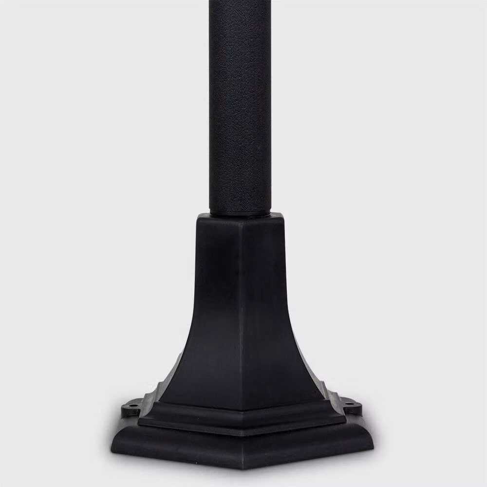 Nordara Vintage LED Garden Post Lantern in Black – 4