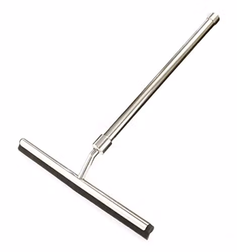 mysmartbuy Telescopic Stainless-Steel Squeegee with 26cm Rubber Blade in Silver