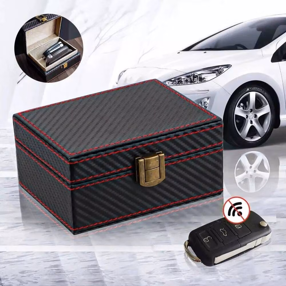 PAWNORA Faraday Box and 2 RFID Blocking Pouches in Black – 3