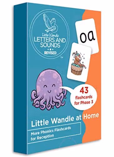 Collins Little Wandle at Home More Phonics Flashcards for Reception, Multicolour