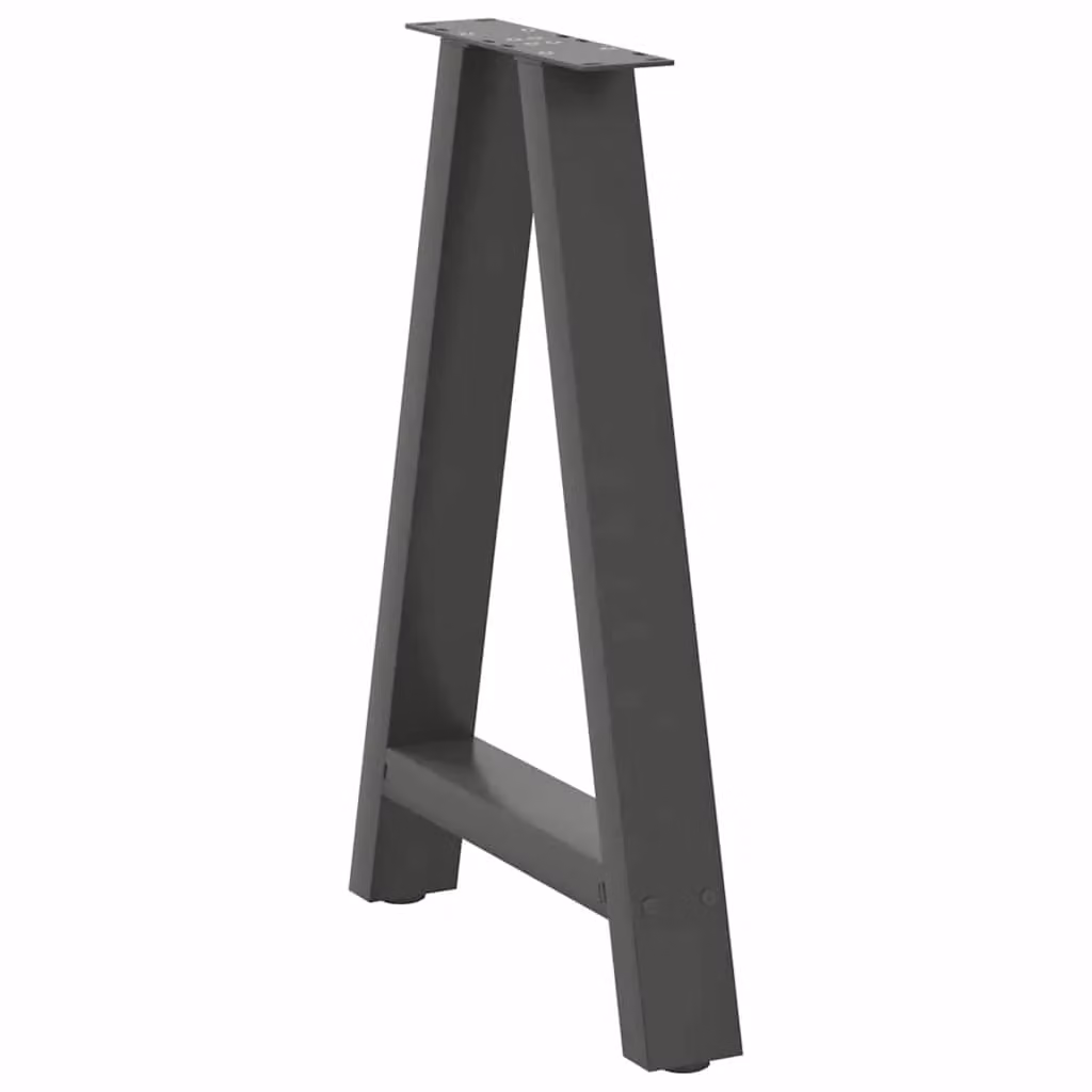 Berkfield Home A-Shaped Coffee Table Legs, 2 Pieces, Anthracite Black Steel, W: 60 cm, H: 72-73 cm – 3