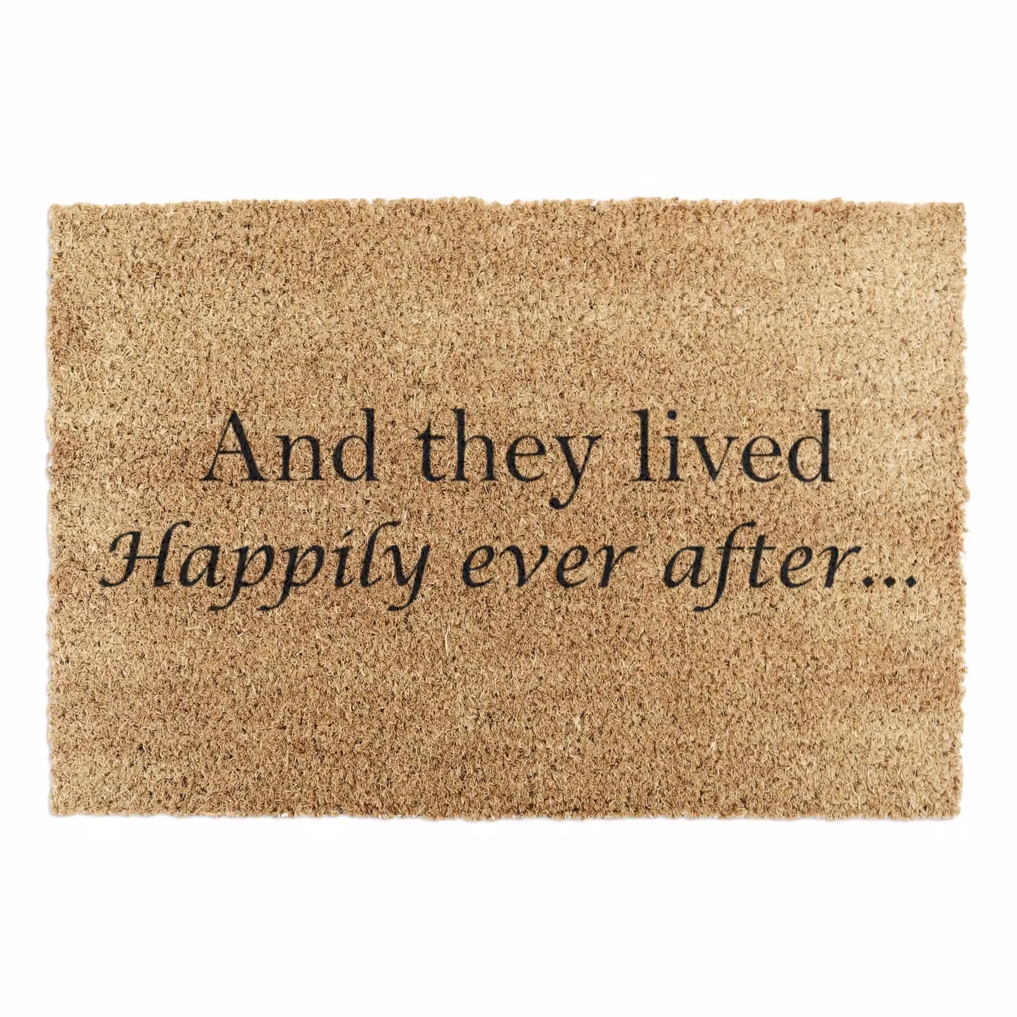 Artsy Mats They Lived Happily Ever After Doormat in Black, W: 60 cm, D: 40 cm – 3