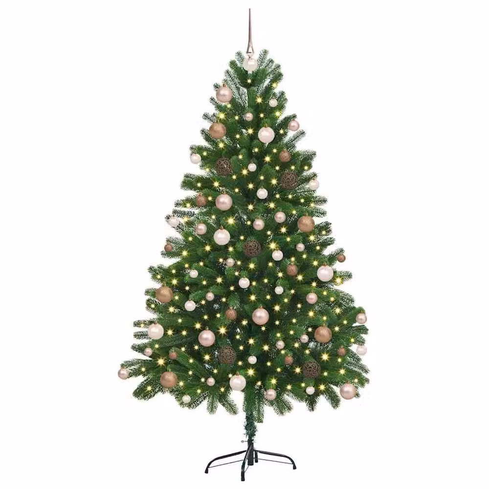 Berkfield Home Green Christmas Tree with 300 LEDs and Stand, Height: 180 cm – 3