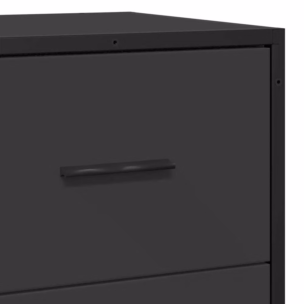 Berkfield Home Black Modern Sideboard in Engineered Wood, W/D/H: 68 x 35 x 76 cm – 5