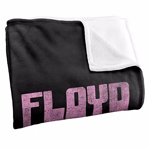 LOGOVISION Pink Floyd Heads Silky Touch Super Soft Fleece Throw Blanket in White, W/D/H: 152 x 127 x 1 cm – 2