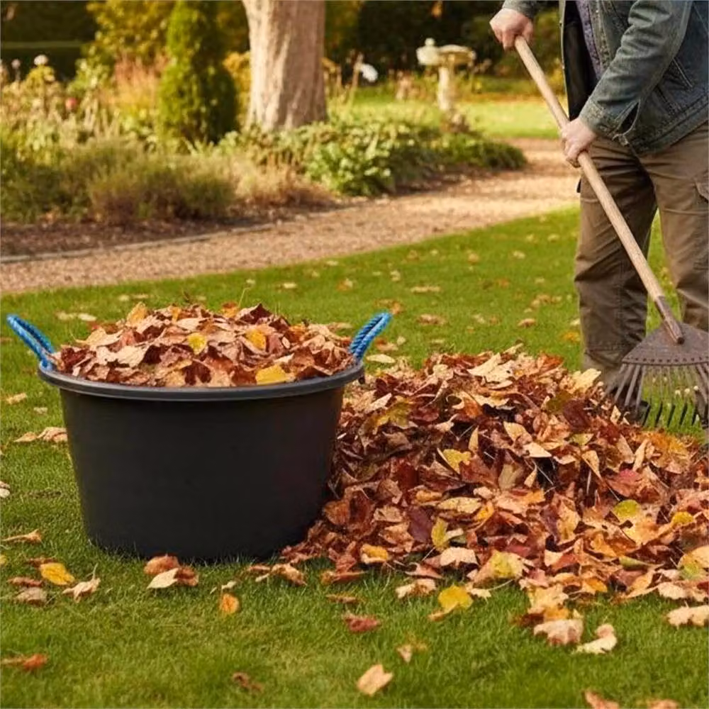 VOGREX Black 45L Plastic Mortar Mixing Tub Bucket – 3