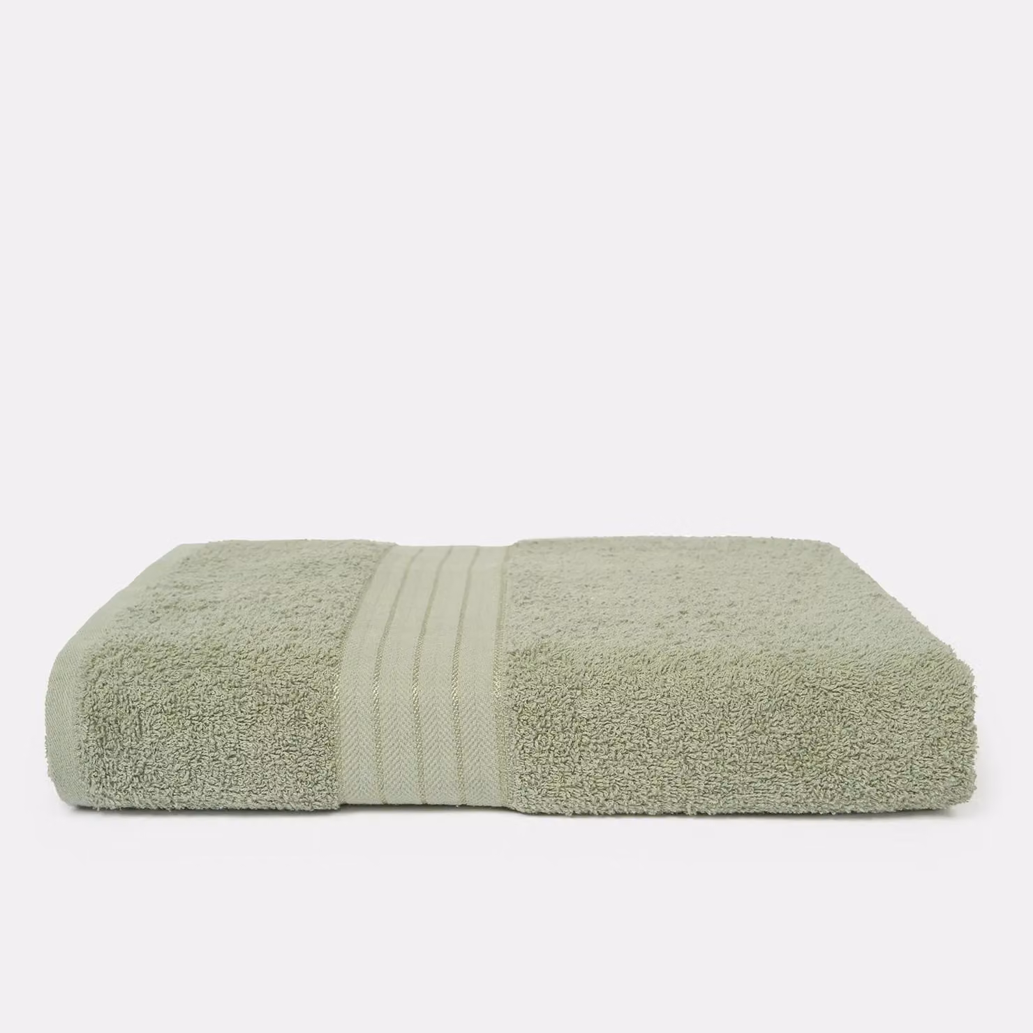 OHS 4 Pack of Fluffy 100% Cotton Bath Sheets in Green – 2