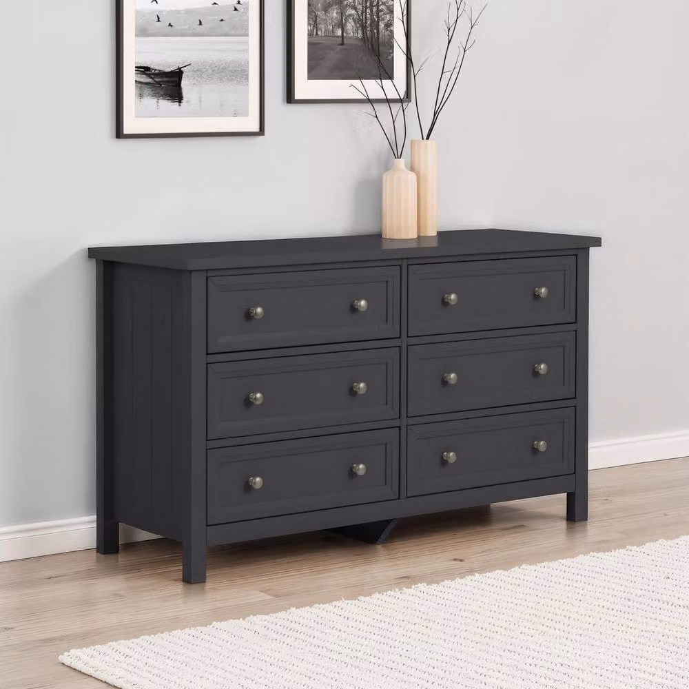 Cheshire Premium Solace 6 Drawer Wide Chest in Anthracite Grey – 2