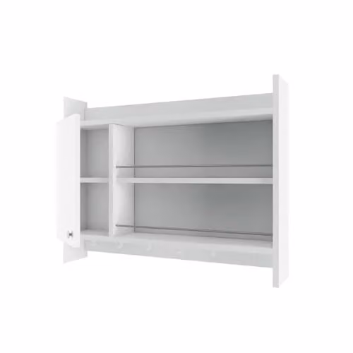 Calicosy KNERR White Wall-Mounted Kitchen Shelf, Width: 85 cm