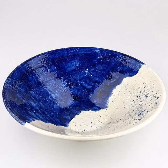 Selbrae House Ceramic Serving Bowl in Blue