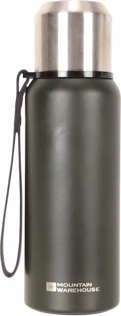 Mountain Warehouse Matte Double-Walled Flask, 500ml, Khaki Green