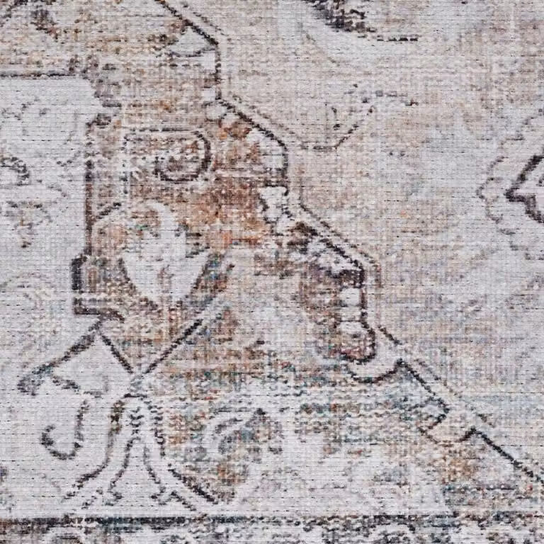 Kukoon Beige Traditional Flatwoven Living Room and Hallway Area Rug, W: 240 cm, D: 330 cm
