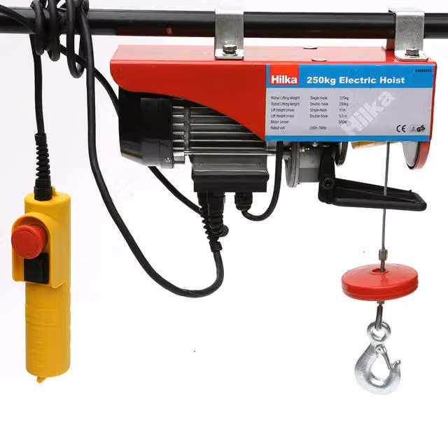 Hilka Electric Hoist with Remote Control in Red and Multicolour, W/D/H: 35.5 x 35.5 x 35.5 cm – 4