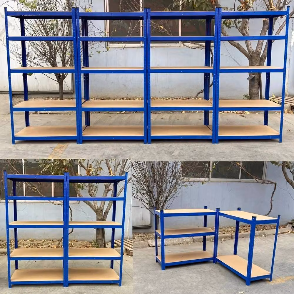 PAWNORA 5 Tier Heavy Duty Boltless Garage Racking Unit in Blue – 3