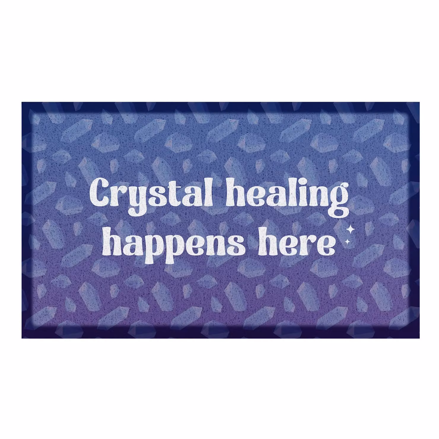 Artsy Mats Crystal Healing Doormat in Blue, W/D: 70 x 40 cm – 2