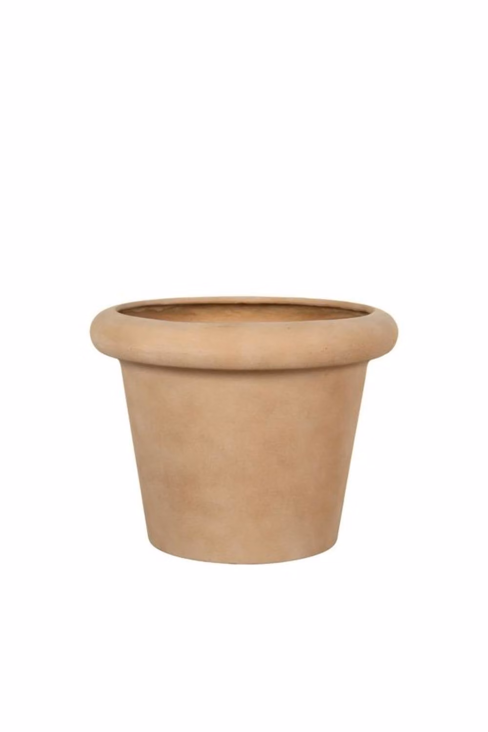 KDMD Hortus Classic Sardinia Rolltop Small Planter in Beige or Sand, H 25 cm x W 32 cm – 2