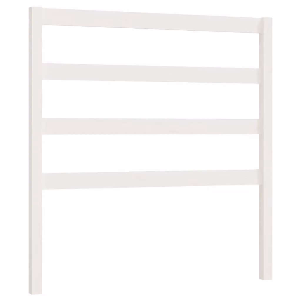 Berkfield Home White Rustic Solid Pine Wood Bed Headboard, W/D/H: 95 x 4 x 100 cm – 2
