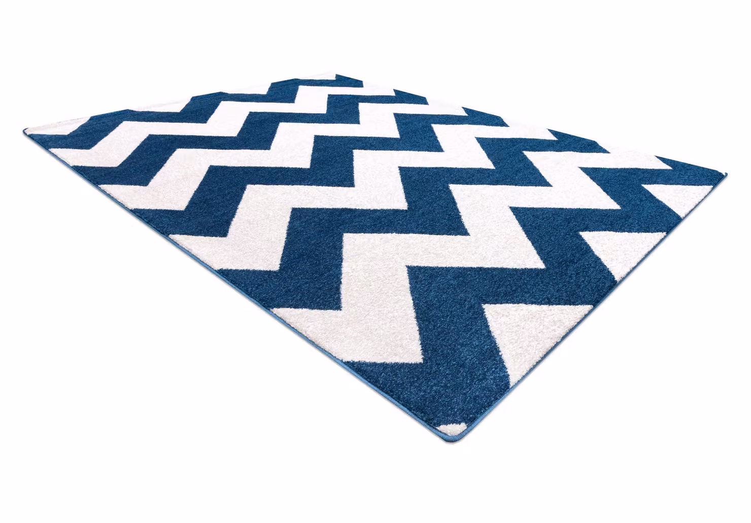 RugsX Sketch Modern Rectangular Rug in Blue, W: 140 cm, D: 190 cm – 3