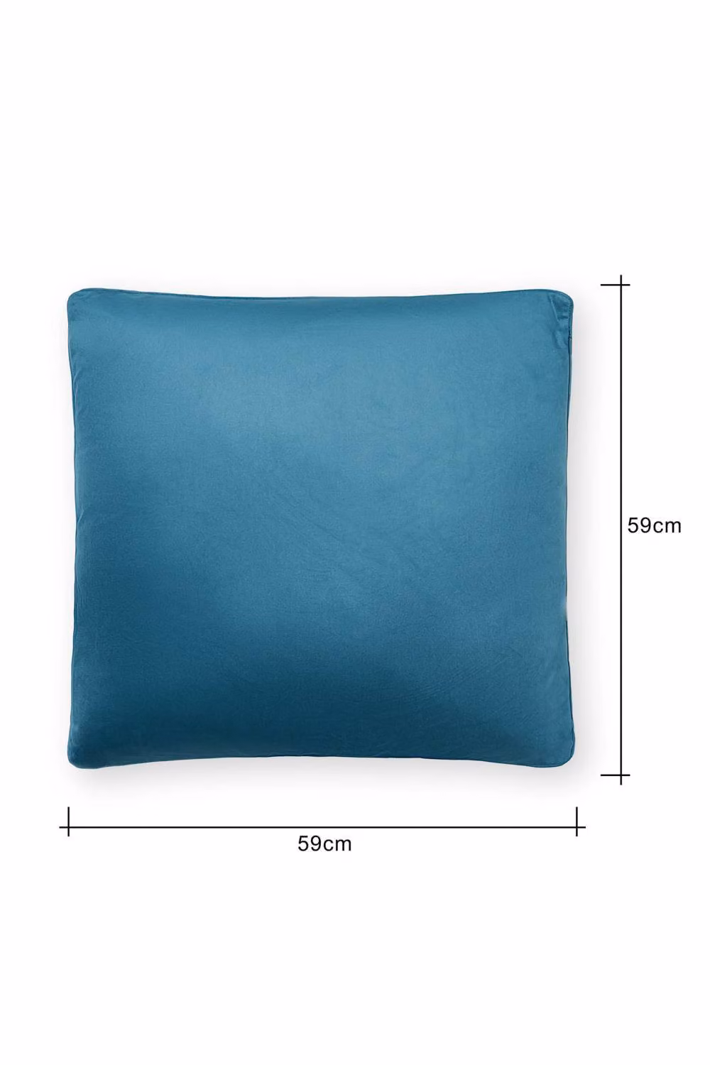 BHS Petrol Velour Square Cushion, W/D/H: 59 x 59 x 59 cm – 3