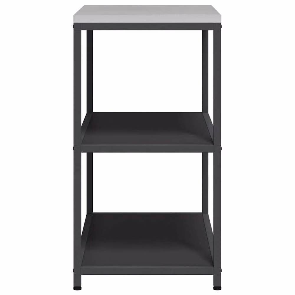 Berkfield Home Modern Kitchen Storage Shelf in Matt Black Metal – 6