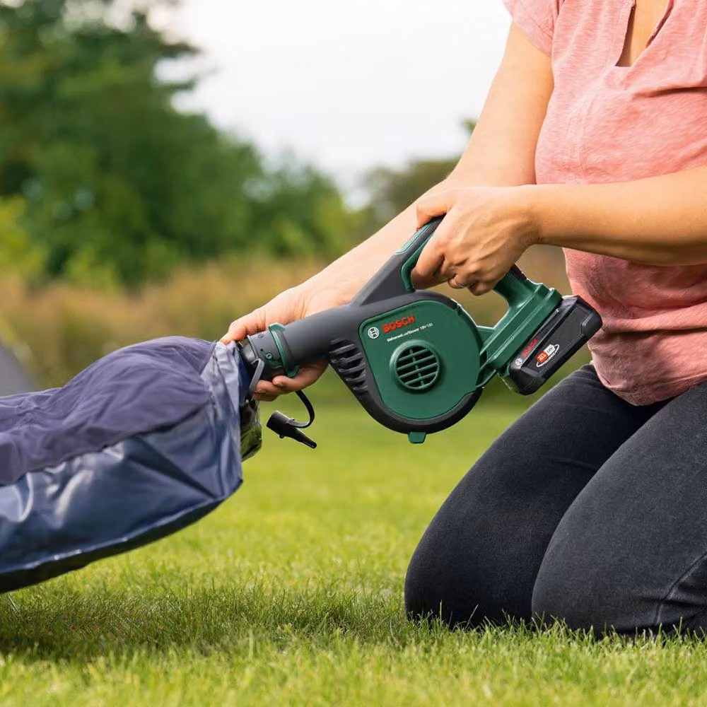 Bosch Universal 18V-130 Cordless Leaf Blower, Green – 7