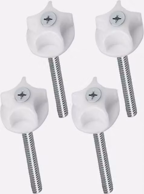 Sloomy M8 Headboard Bolts and Screws with Fixed Washers, 90mm, Silver, Pack of 6