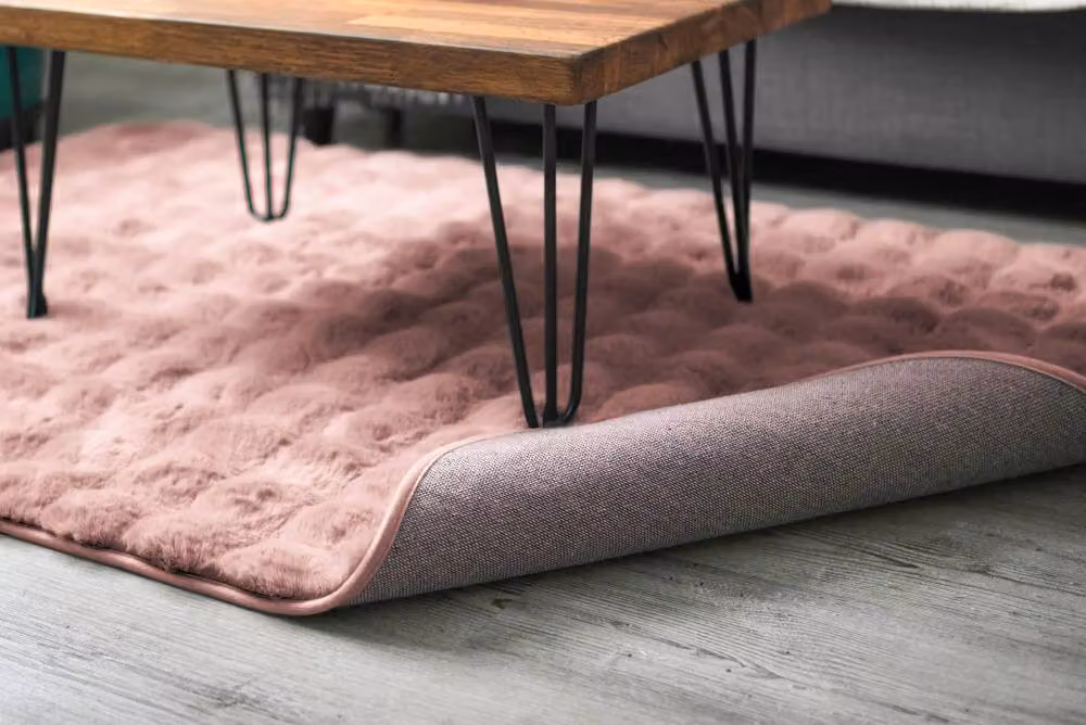 New Edge Blinds Deluxe Faux Fur Rug in Pink, W/D: 160 x 230 cm – 2