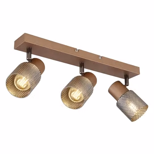 Globo Lighting Modern Adjustable Ceiling Spotlight in Brown