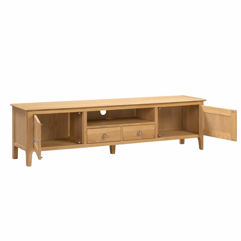 Cheshire Premium Strathmore Widescreen TV Unit in Light Oak – 2