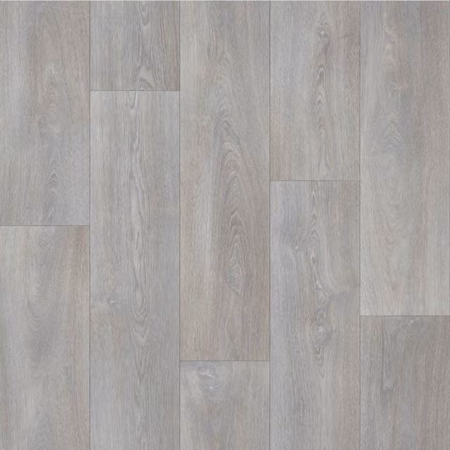 Lotus Beige and Grey Wood Effect Felt Backed Vinyl Flooring Sheet, 3.8mm Thickness, W/D/H: 300 x 600 cm