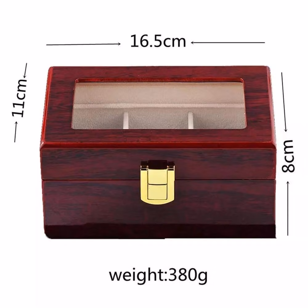Kelvenix 3-Slot Watch Display and Jewelry Storage Box in Brown – 2