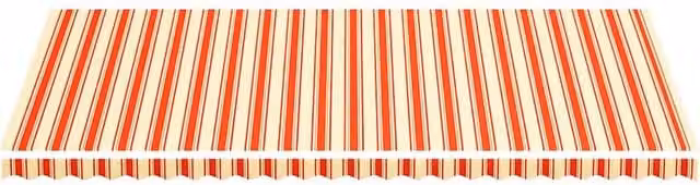 Berkfield Home Replacement Polyester Awning Fabric in Yellow and Orange, 6 x 3 m – 1
