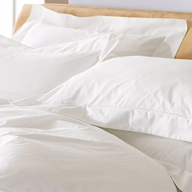 Paoletti Oxford 200TC Mako Satin Cotton Pillowcase Pair in White