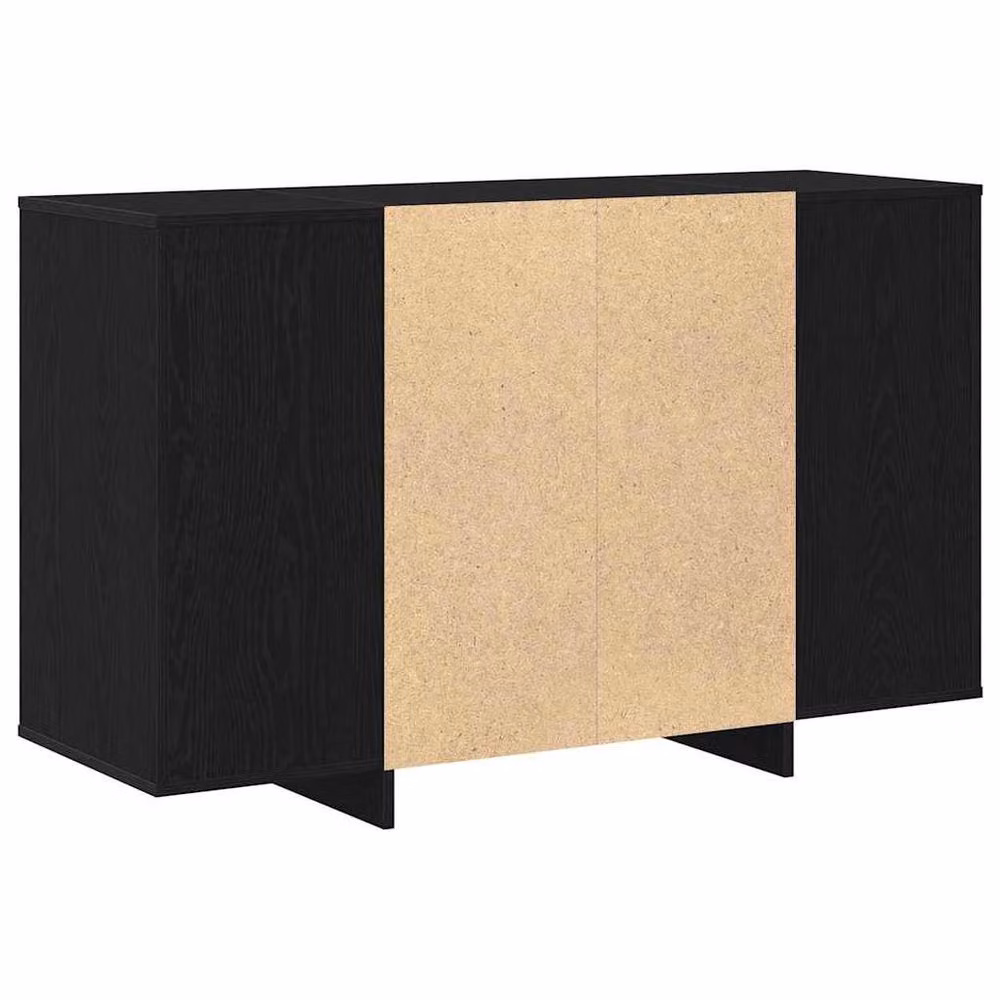 Berkfield Home Black Oak Sideboard, Black – 5