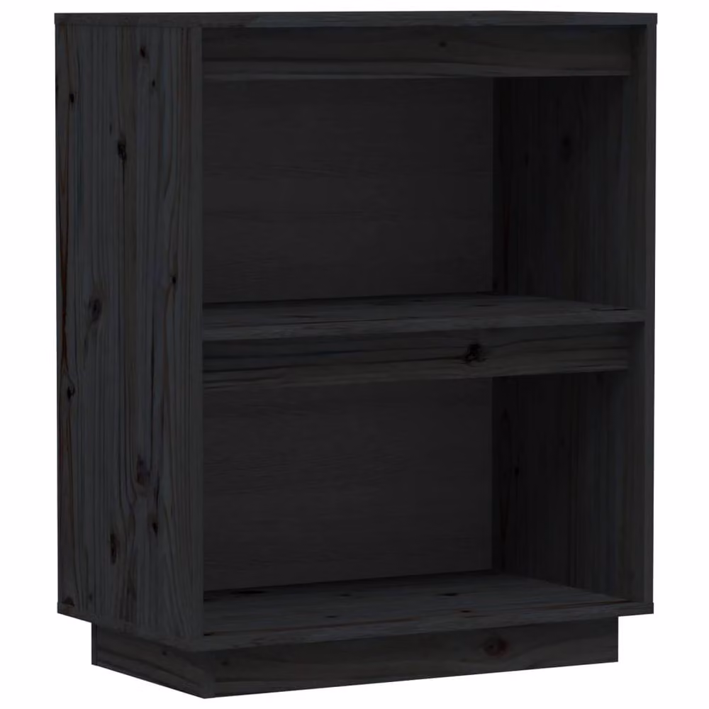 Berkfield Home Beautiful Console Cabinet in Black Solid Pine Wood, W/D/H: 60 x 34 x 75 cm – 2