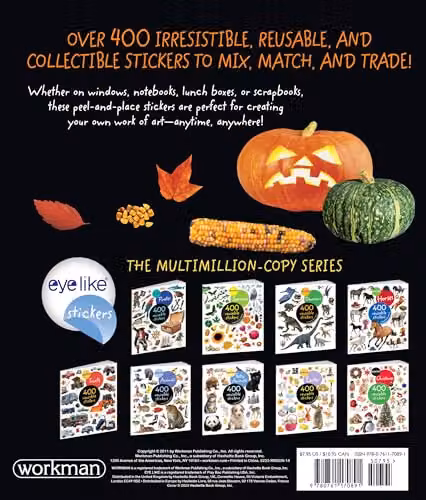Workman Publishing Eyelike Halloween Stickers in Multicolour – 2