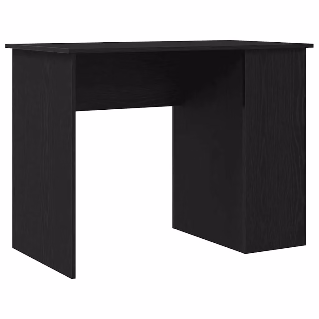 Berkfield Black Oak Writing Desk for Home Office, W/D/H: 100 x 55 x 75 cm – 2