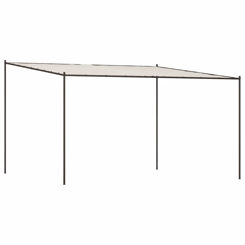 Berkfield Home White Garden Gazebo with Steel Frame and 180 g/m2 Polyester Fabric, 4 x 4 m – 2