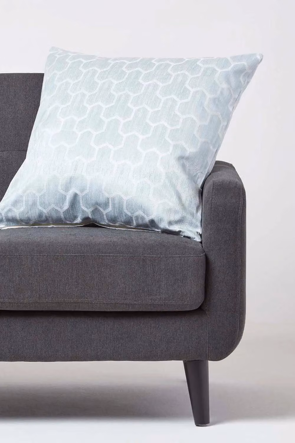 Homescapes Blue and Beige Geometric Square Cushion Cover, W/D/H: 60 x 60 x 60 cm – 2