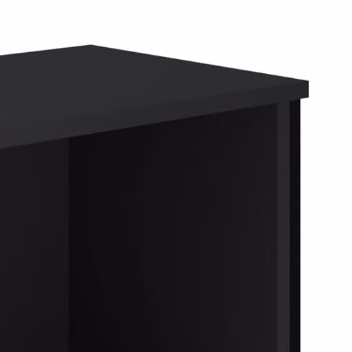 vidaXL Modern Black Bookcase with Back Panel, W/D/H: 50 x 31 x 137.5 cm – 3