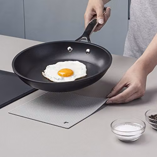 Zeal Silicone Square Non-Slip Hot Mat Trivet in Grey, W/D: 18 x 18 cm – 3