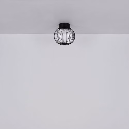 Netlighting Globo Lighting Sphere LED Ceiling and Wall Lamp, Black, Diameter: 30 cm – 5