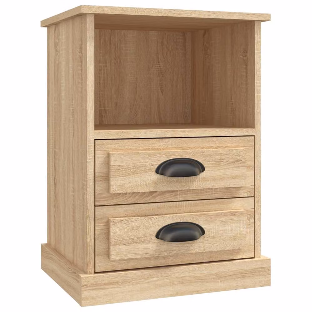 Berkfield Home Elegant Bedside Cabinet in Sonoma Oak, Light Tan, W/D/H: 43 x 36 x 60 cm – 2