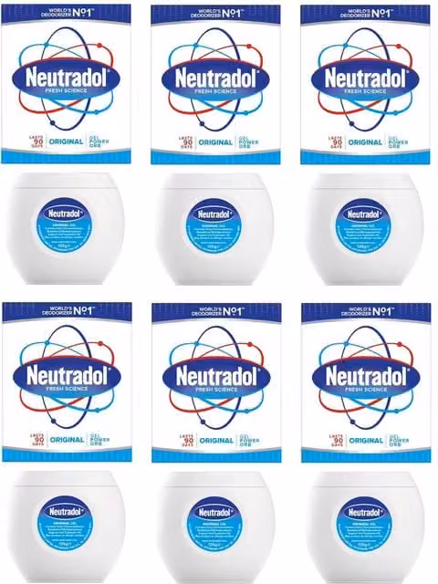 Neutradol Original Gel Air Freshener Power Orb Odour Destroyer Neutraliser, Blue, 0.135 kg