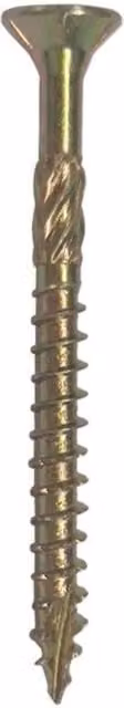 Securfix Gold Steel Chipboard Screws, Pack of 200, Self-Drilling and Self-Countersinking Pozidriv