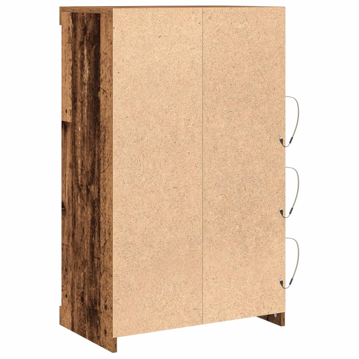 Berkfield Home Rustic Wood Sideboard with Integrated LED Lights in Brown, W/D/H: 60.5 x 37 x 100 cm – 4