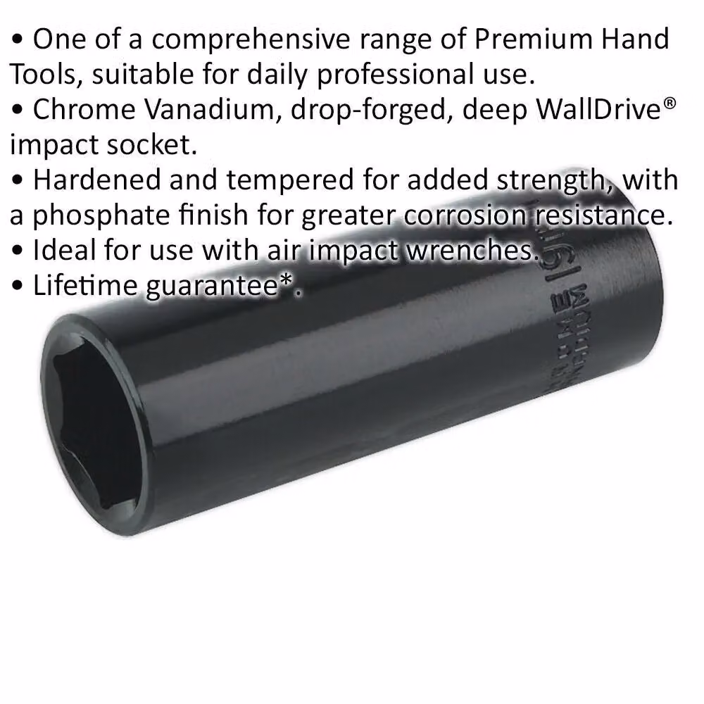 Loops 19mm Forged Deep Impact Socket, 1/2 Inch Square Drive, Chrome Vanadium – 2