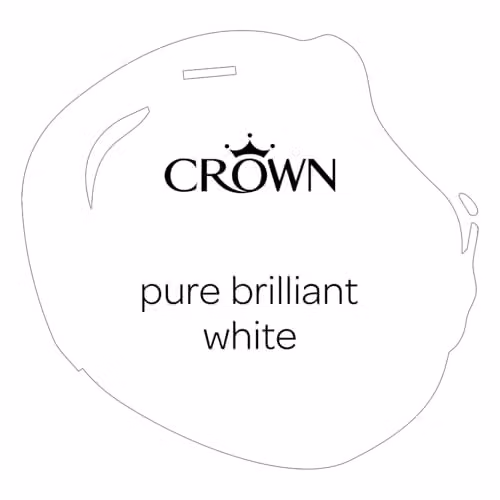 Crown Easyclean Mould Resistant Water Based Bathroom Paint, White, 1 l – 2