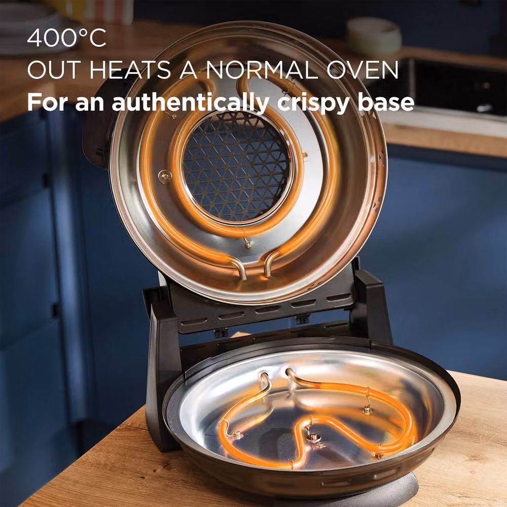 Kenwood My Pizzeria Countertop Pizza Oven in Black with Top and Bottom Heat and Timer – 3